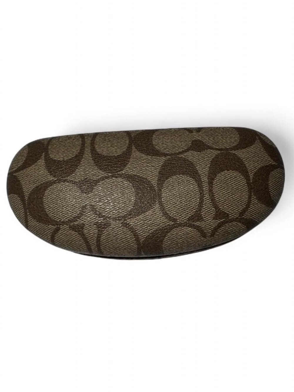 Coach Brown Signature Print Eyeglass Case unisex